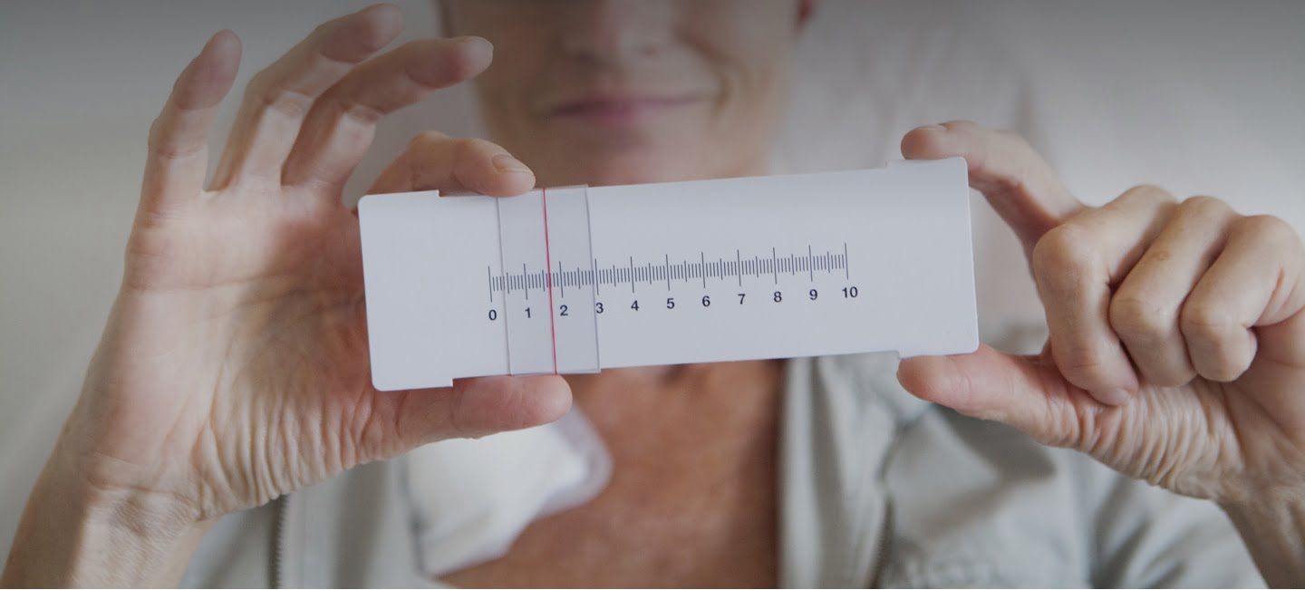 Gráfico de la Escala para evaluación del dolor