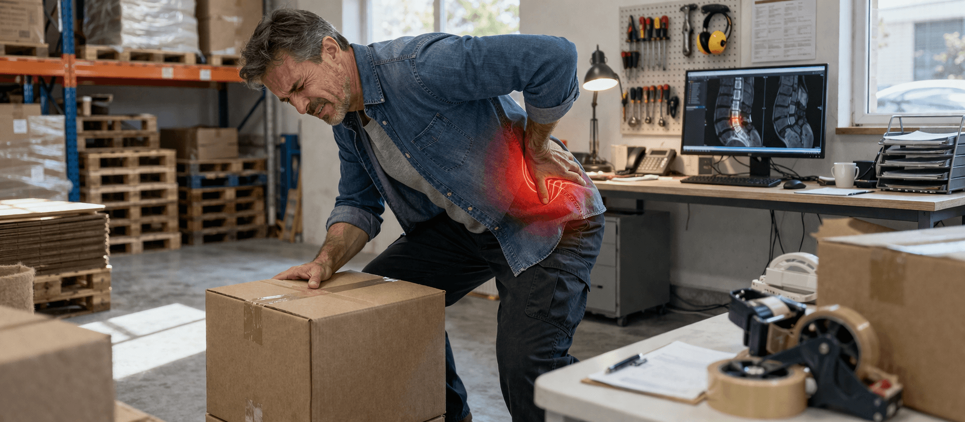 especialista evaluando dolor lumbar crónico